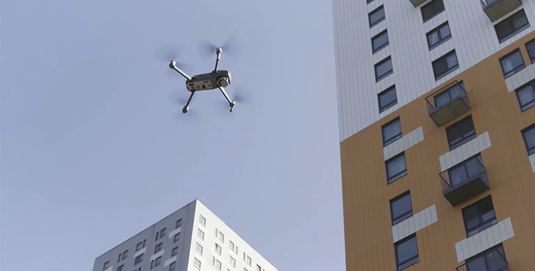 Lavagem predial com drone Talisma Contruções